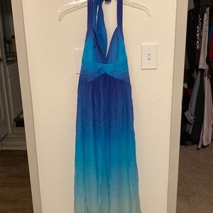 BCBGMAXAZARIA dress size 2. Hemmed to have a slight train.